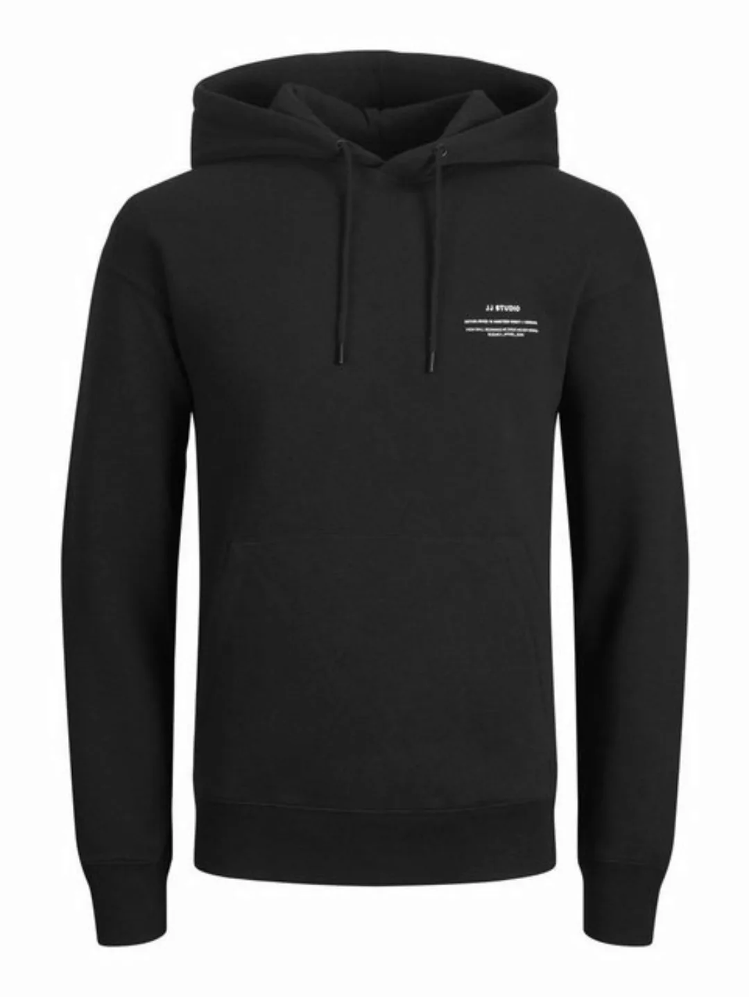 Jack & Jones Hoodie Basic Hoodie mit Print JJEFELIX 5297 in Schwarz-2 günstig online kaufen