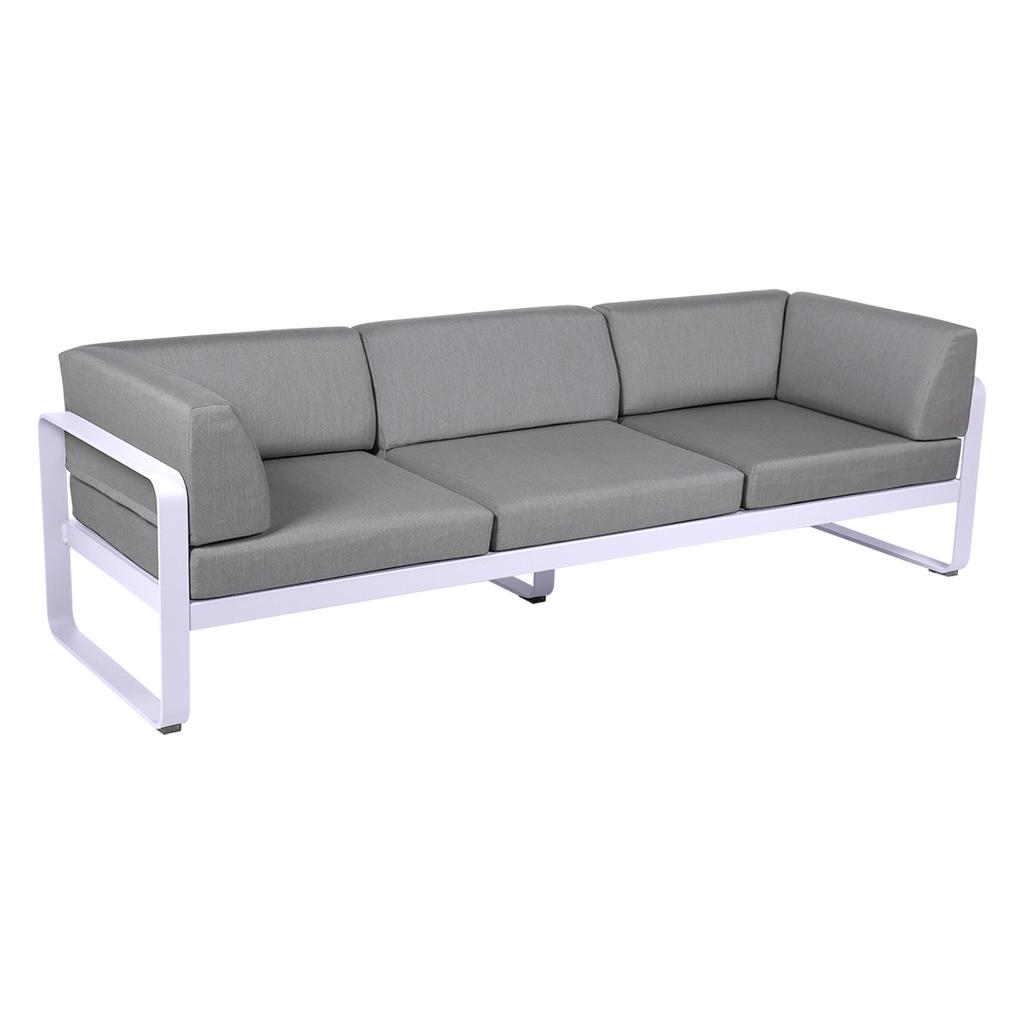 Bellevie 3-Sitzer Club Sofa Outdoor D1 Marshmallow 79 Flanellgrau günstig online kaufen