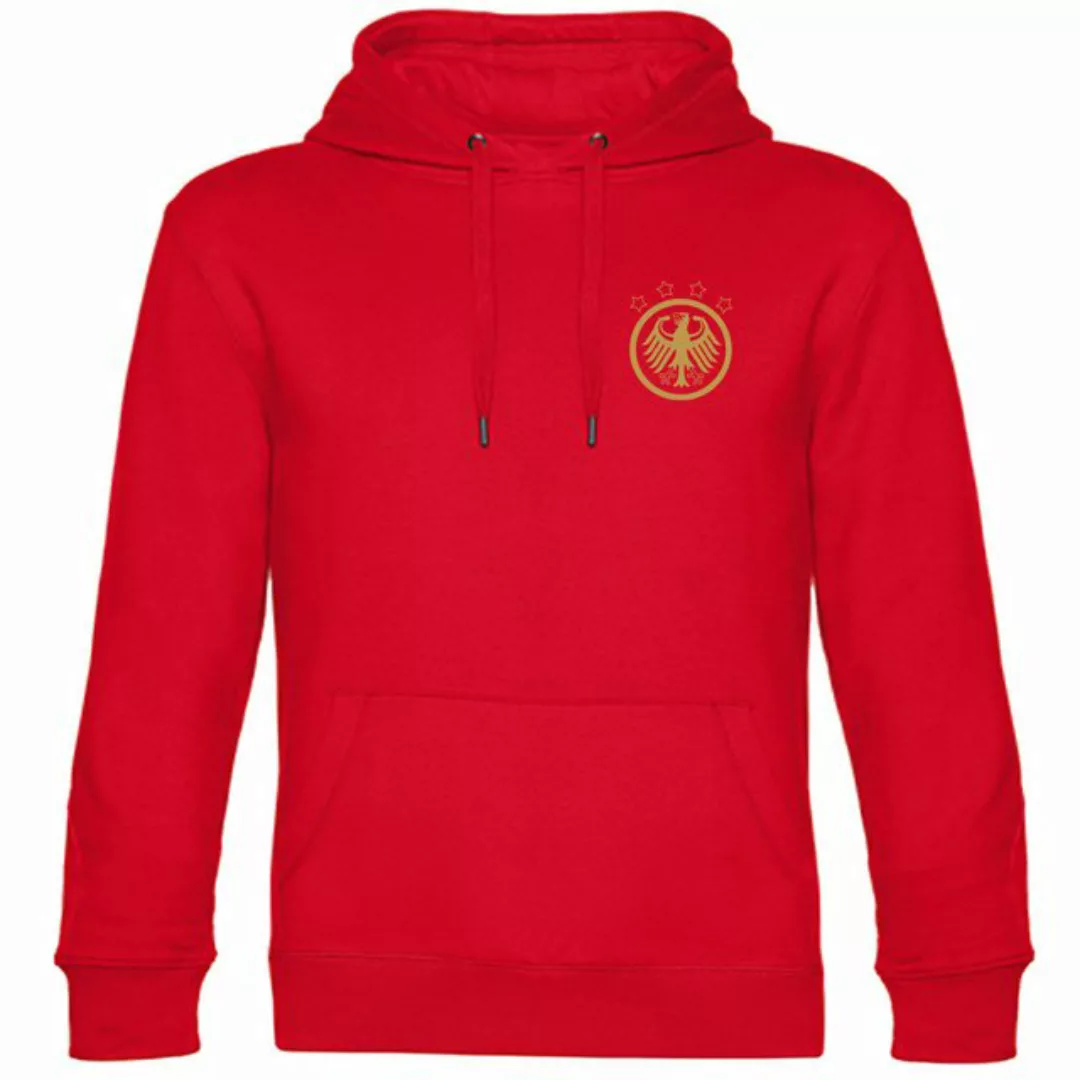 multifanshop Kapuzensweatshirt Deutschland - Adler Retro Gold - Hoodie günstig online kaufen