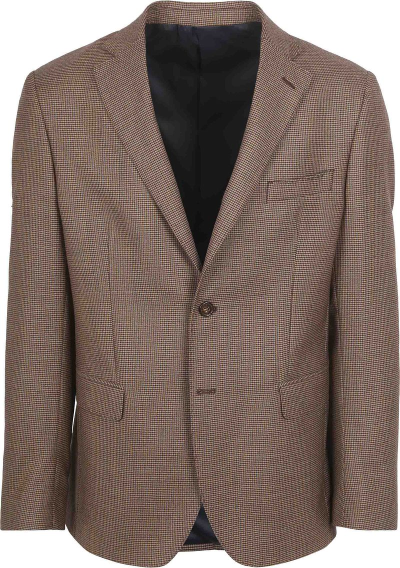 Suitable Pied De Poule Blazer Wolle Braun - Größe 48 günstig online kaufen