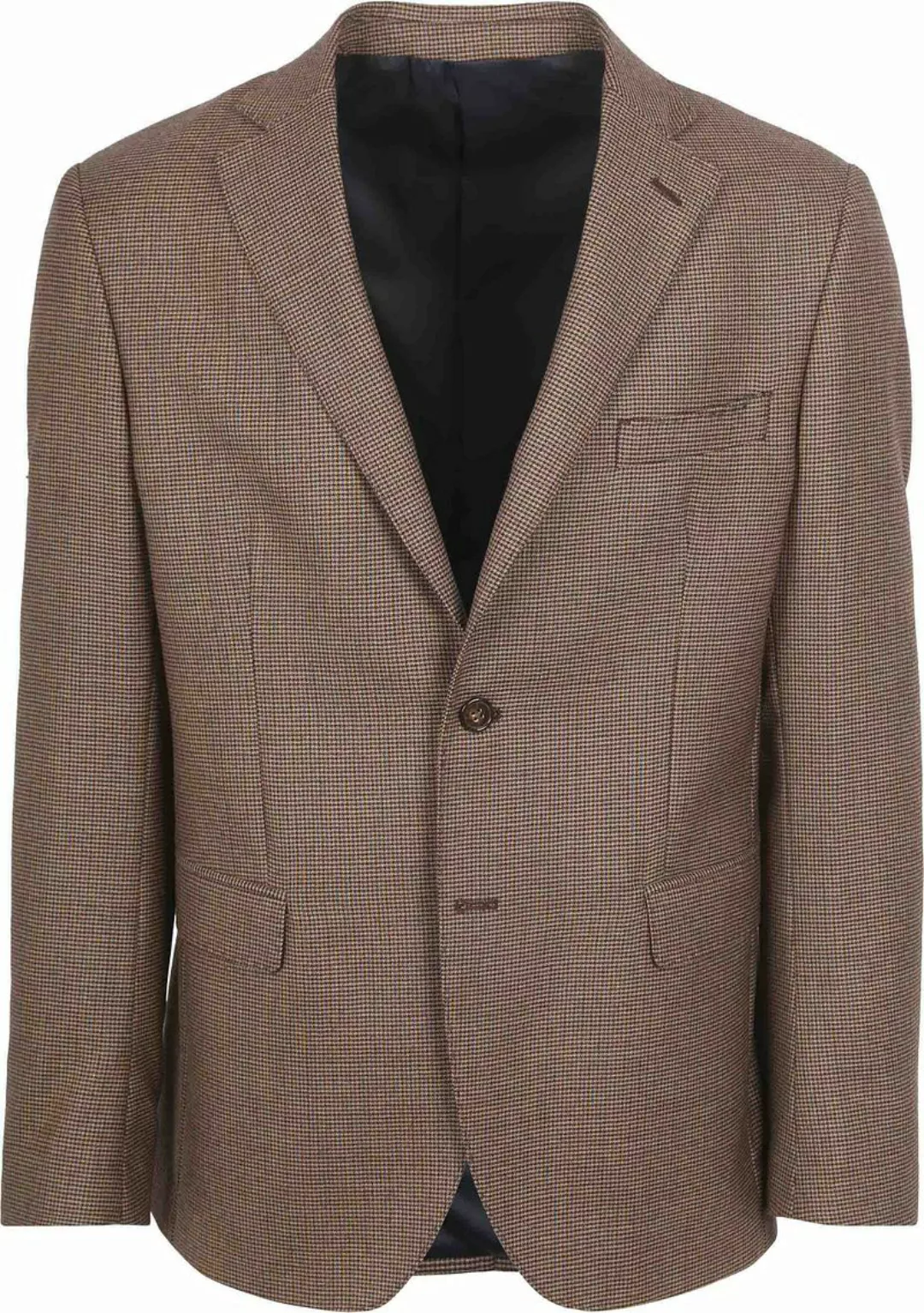 Suitable Pied De Poule Blazer Wolle Braun - Größe 50 günstig online kaufen