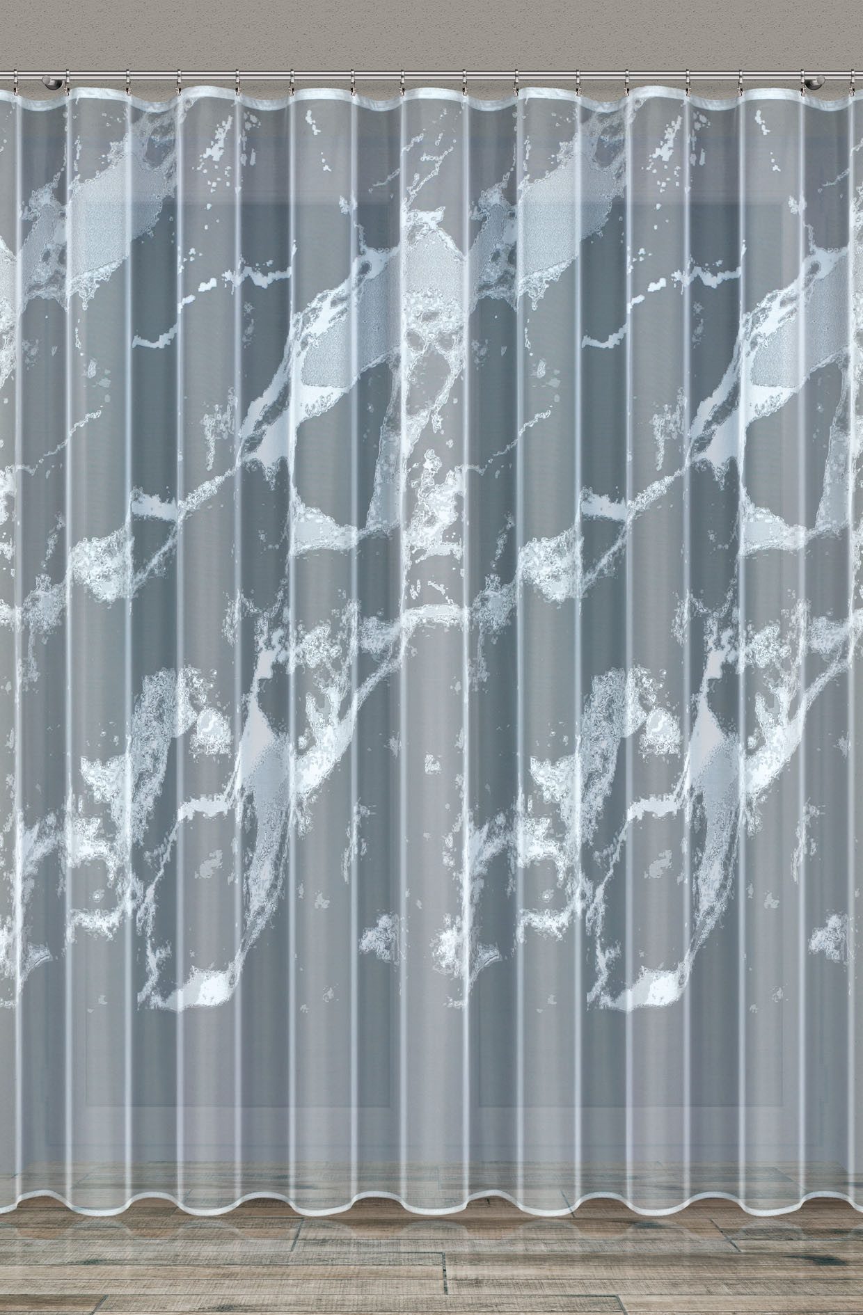 QBTEXTIL Gardine Modern-Motiv, halbtransparent, Jacquard-Stoff, Modell günstig online kaufen
