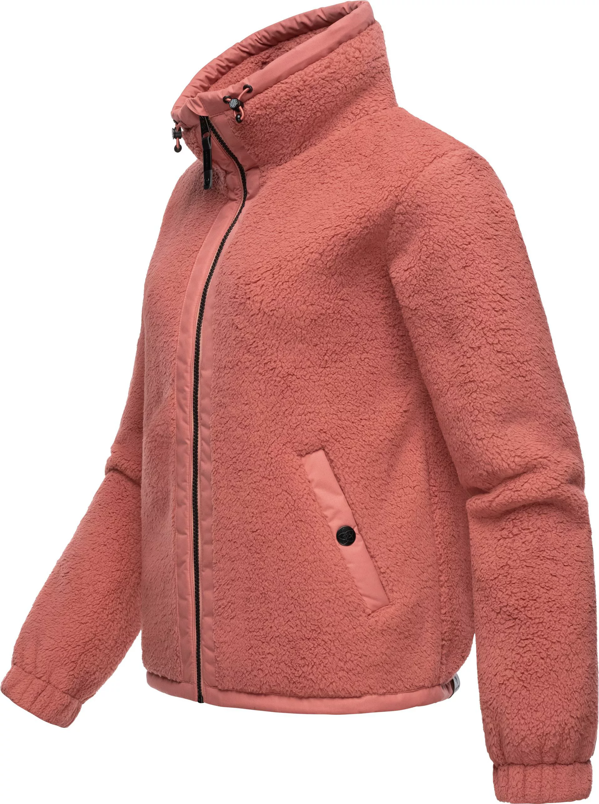 Ragwear Sweatjacke "Nordicka", Sportliche Kapuzenjacke mit Kunstleder-Eleme günstig online kaufen