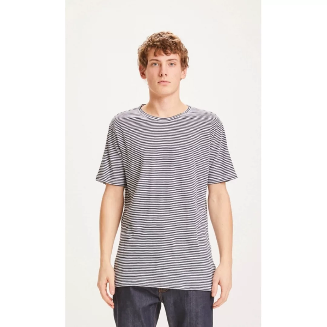 T-shirt - Alder Narrow Striped Tee - Aus Bio-baumwolle günstig online kaufen