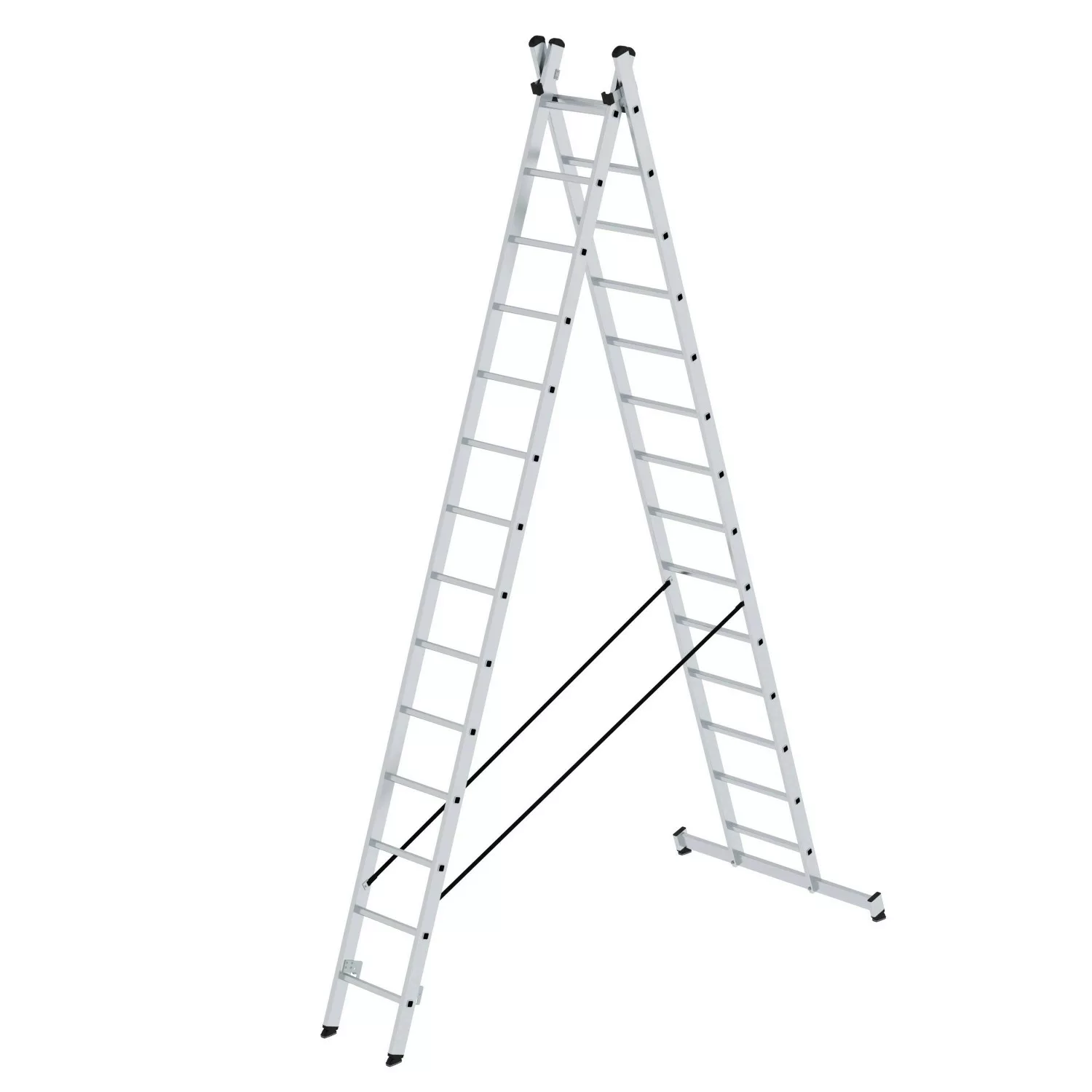 PROREGAL Sprossen-Mehrzweckleiter 2-Teilig mit Traverse 2 x 14 Sprossen günstig online kaufen