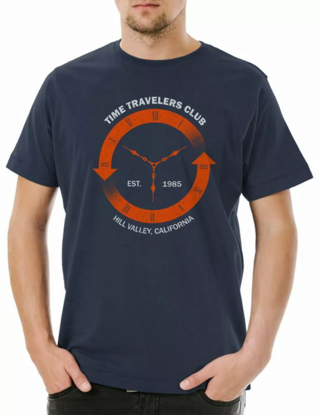 Urban Backwoods Print-Shirt Time Travelers Club Herren T-Shirt - Back to Sh günstig online kaufen