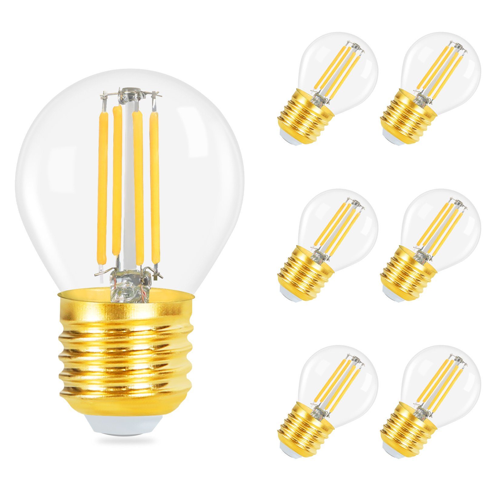 Nettlife LED-Leuchtmittel E27 4W Vintage 6ER günstig online kaufen