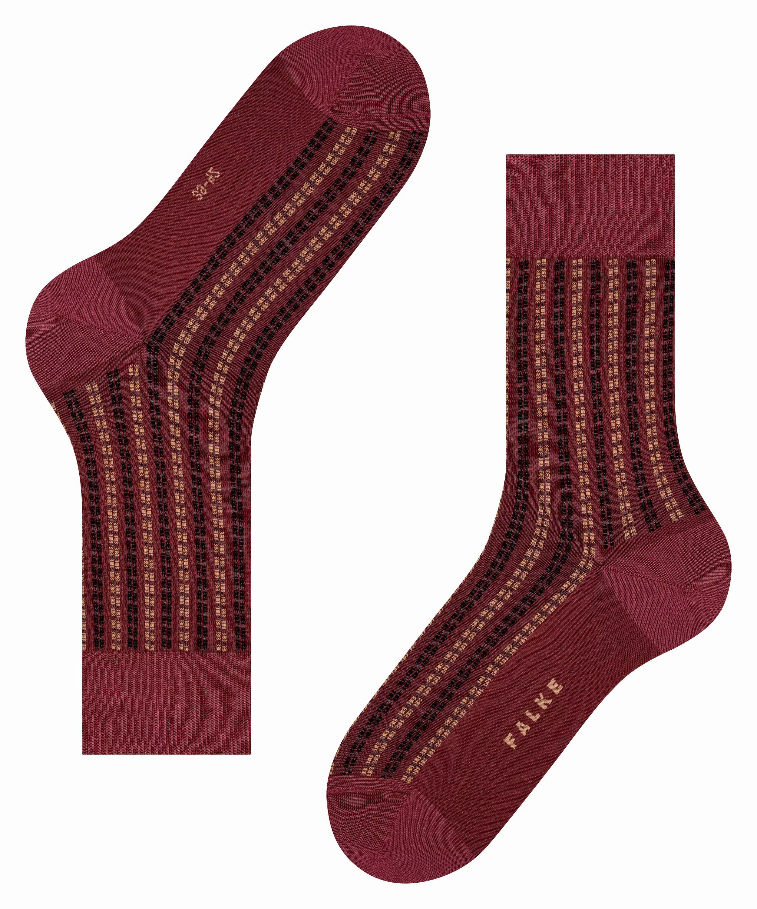 FALKE Pin Stripe Herren Socken, 39-42, Lila, AnderesMuster, Baumwolle, 1244 günstig online kaufen
