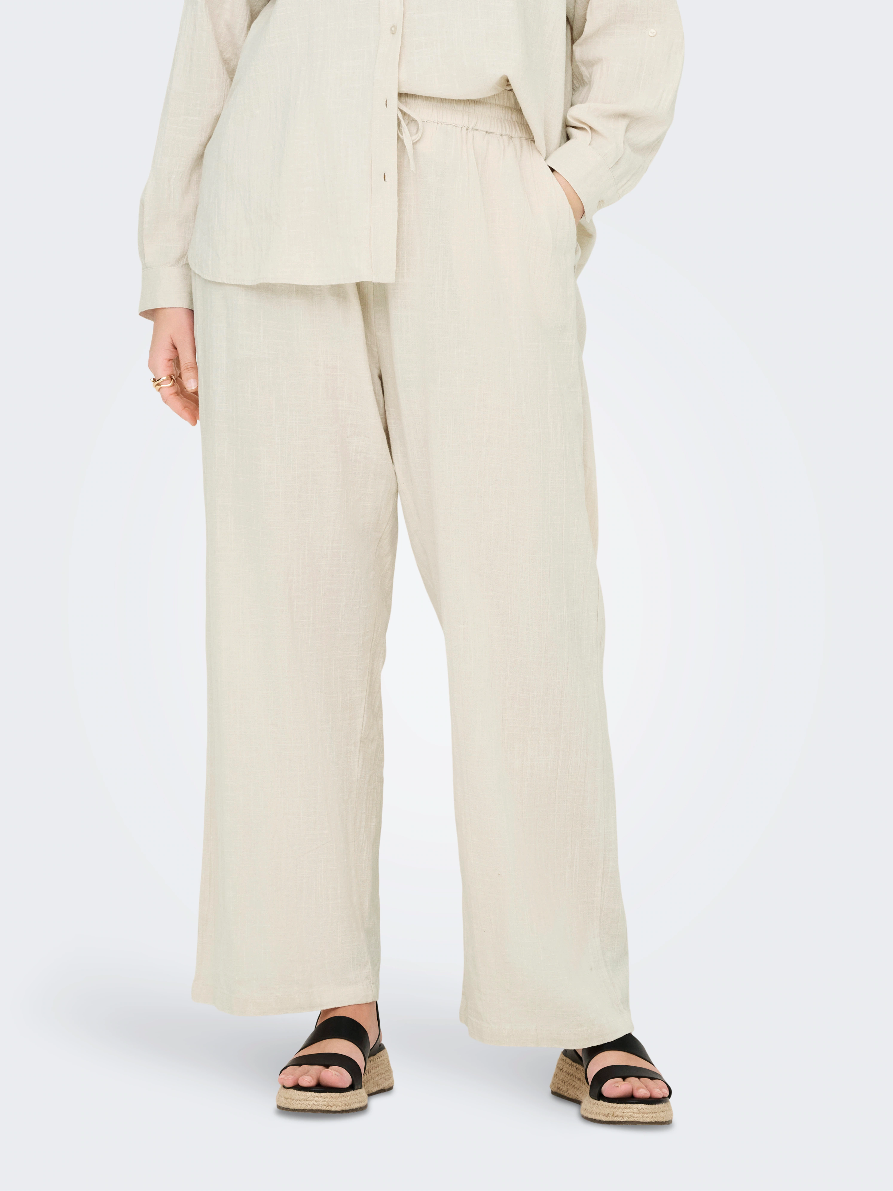 ONLY CARMAKOMA Schlupfhose "CARTIZANA COTTON LOOSE PANTS WVN NOOS" günstig online kaufen