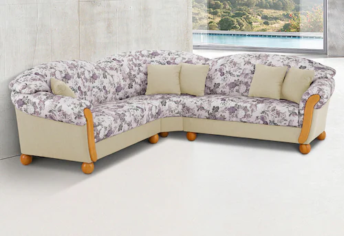 Home affaire Ecksofa »Milano, bequem mit Federkern, B/T/H 233/233/83cm, Lan günstig online kaufen