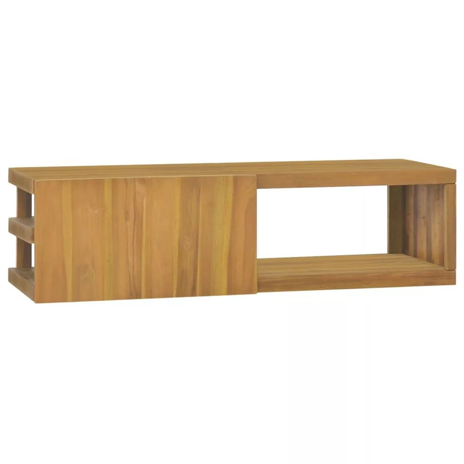 vidaXL Wand-Badschrank 110x40x30 cm Massivholz Teak günstig online kaufen