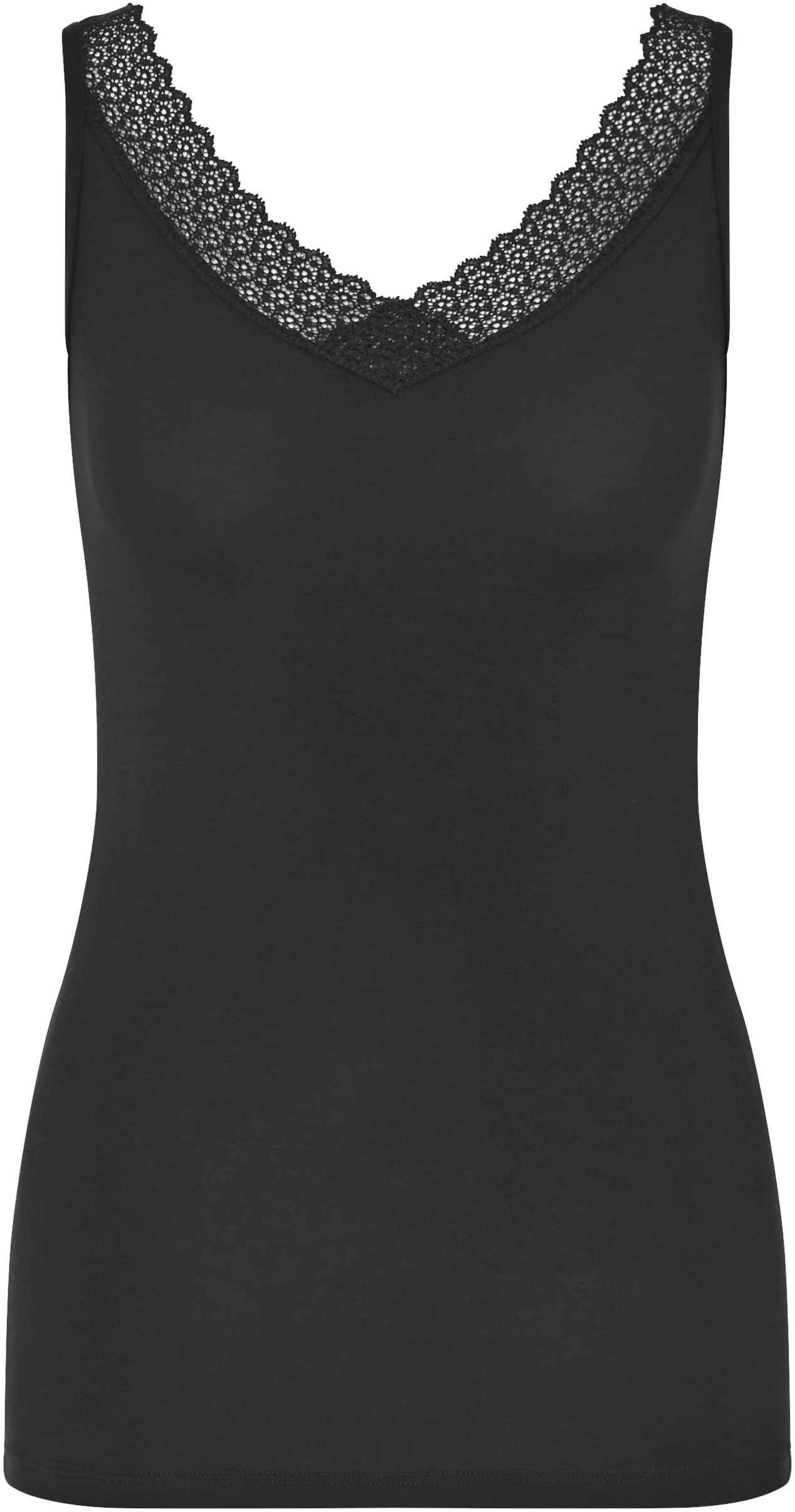 Triumph Tanktop "Feel of Modal", seidenweich, V-Ausschnitt mit Verzierung, günstig online kaufen