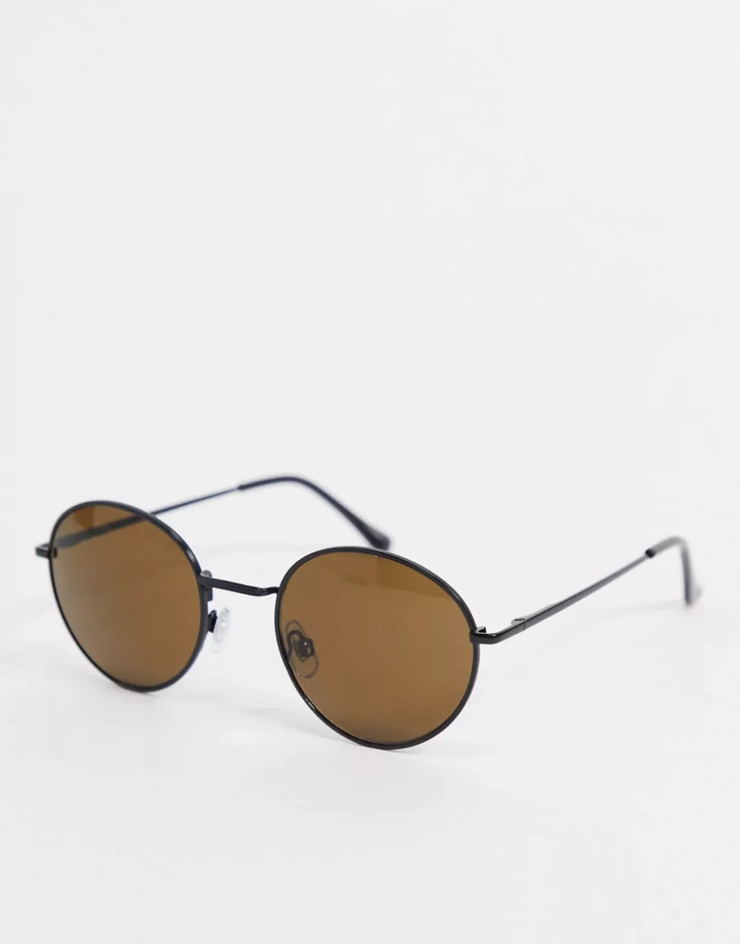 Madein – Sonnenbrille mit runden Gläsern-Braun günstig online kaufen