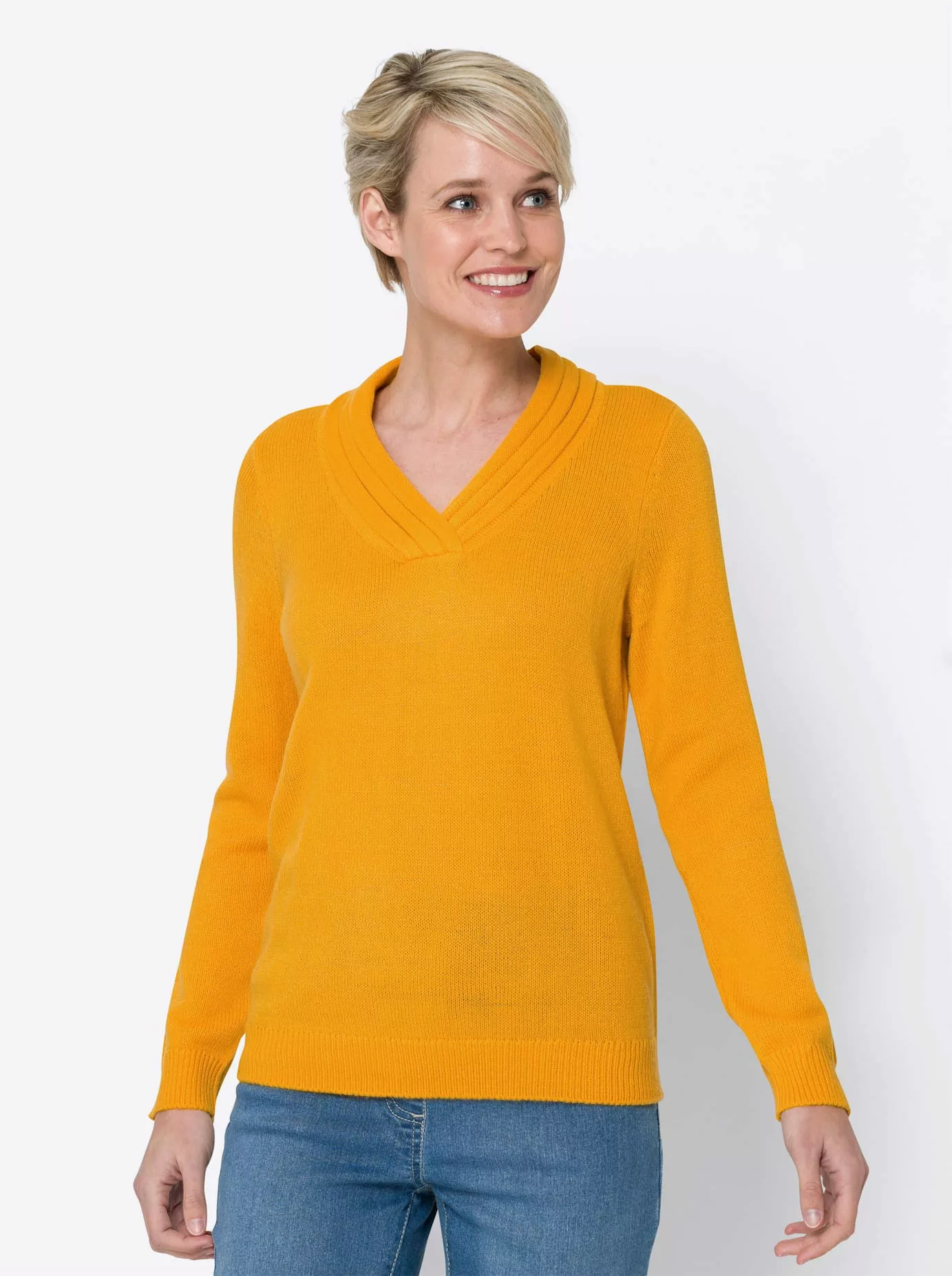Classic Basics V-Ausschnitt-Pullover "Pullover" günstig online kaufen