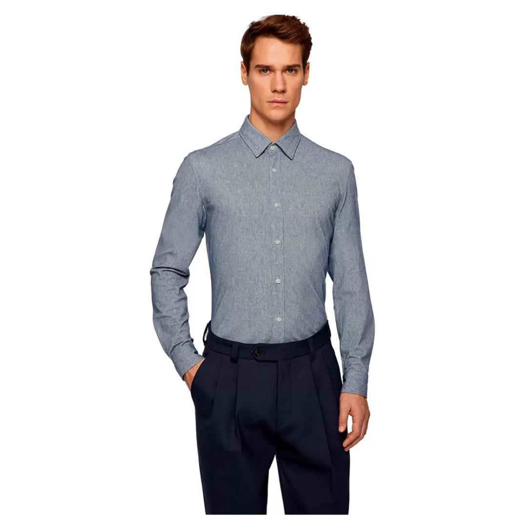 Boss Lukas Langarm Hemd S Dark Blue günstig online kaufen
