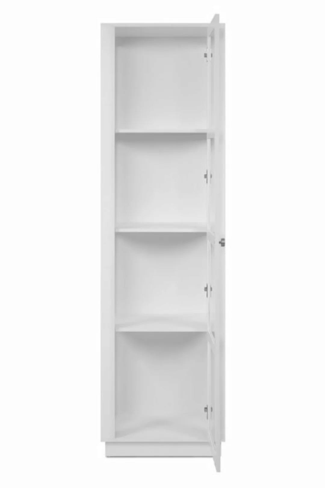 Finori Vitrine in weiß - 56x195x40cm (BxHxT) günstig online kaufen