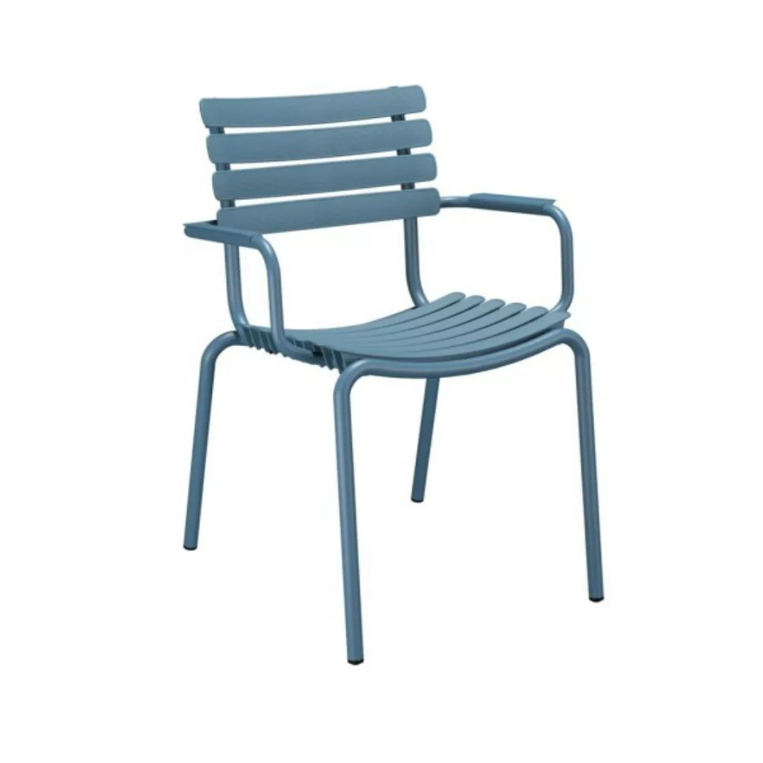 Outdoor Stuhl ReCLIPS blau Armlehnen Aluminium günstig online kaufen