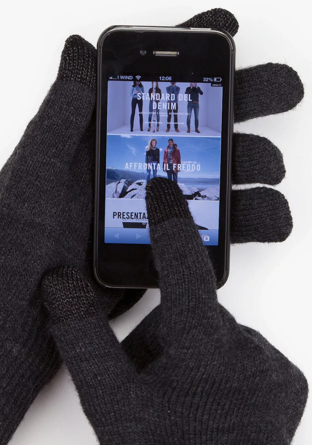 Levis Strickhandschuhe "TOUCHSCREEN", mit Touchfunktion, einfache Bedienung günstig online kaufen