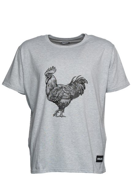 Sollso. Print-Shirt SOLLSO. T-Shirt "Rooster günstig online kaufen