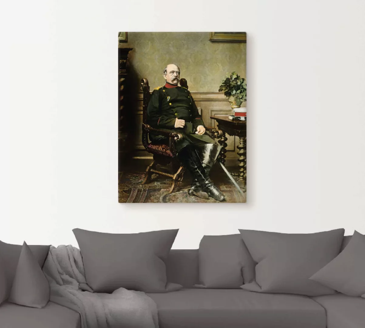 Artland Wandbild "Otto von Bismarck", Menschen, (1 St.), als Leinwandbild, günstig online kaufen