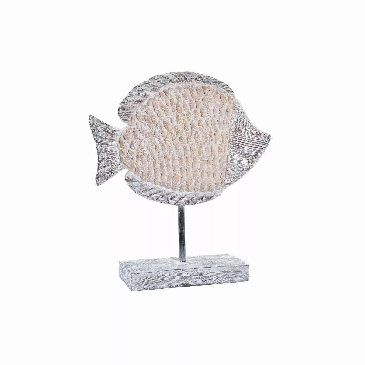 Deko-figur Dkd Home Decor Natürlich Grau Harz Fisch Mediterraner (27,4 X 9 günstig online kaufen