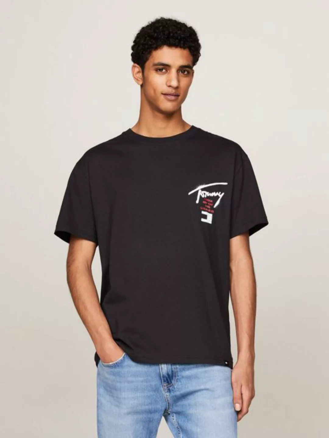 Tommy Jeans T-Shirt TJM REG GRAFFITI SIG TEE EXT mit Logoschriftzug günstig online kaufen