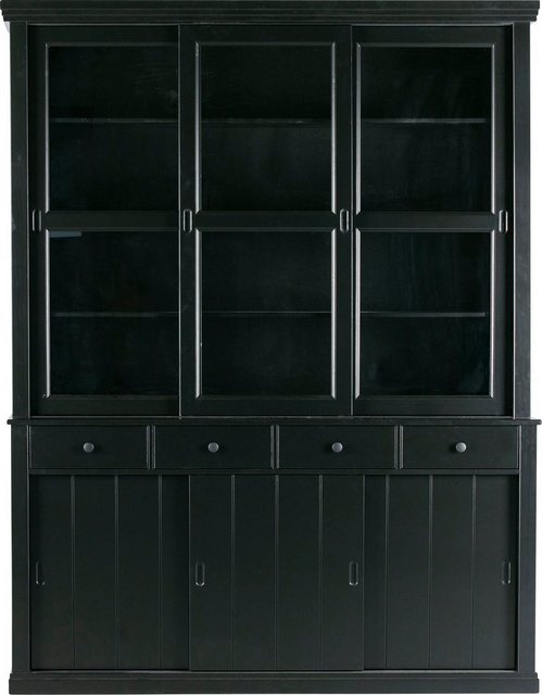 WOOOD Buffet "Lagos", viel Stauraum, mit Glastüren, H 213 cm x B 163 cm günstig online kaufen