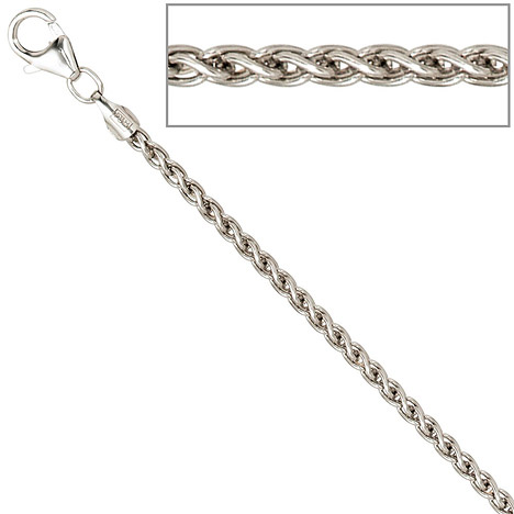 SIGO Zopfkette 925 Sterling Silber 2,2 mm 50 cm Halskette Kette Silberkette günstig online kaufen