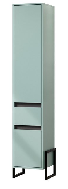 trendteam Hochschrank Matix (Badschrank in Dusk Blue mit Anthrazit, 36 x 40 günstig online kaufen