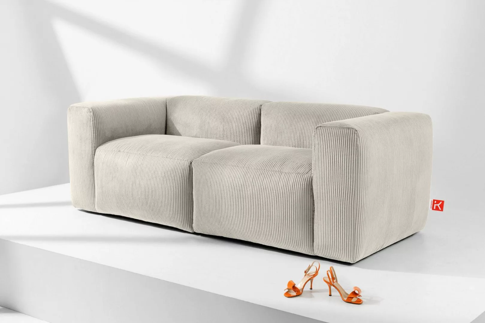 KONSIMO 3-Sitzer BUFFO Einzelsofa, modulares Sofa, hergestellt in der EU, e günstig online kaufen