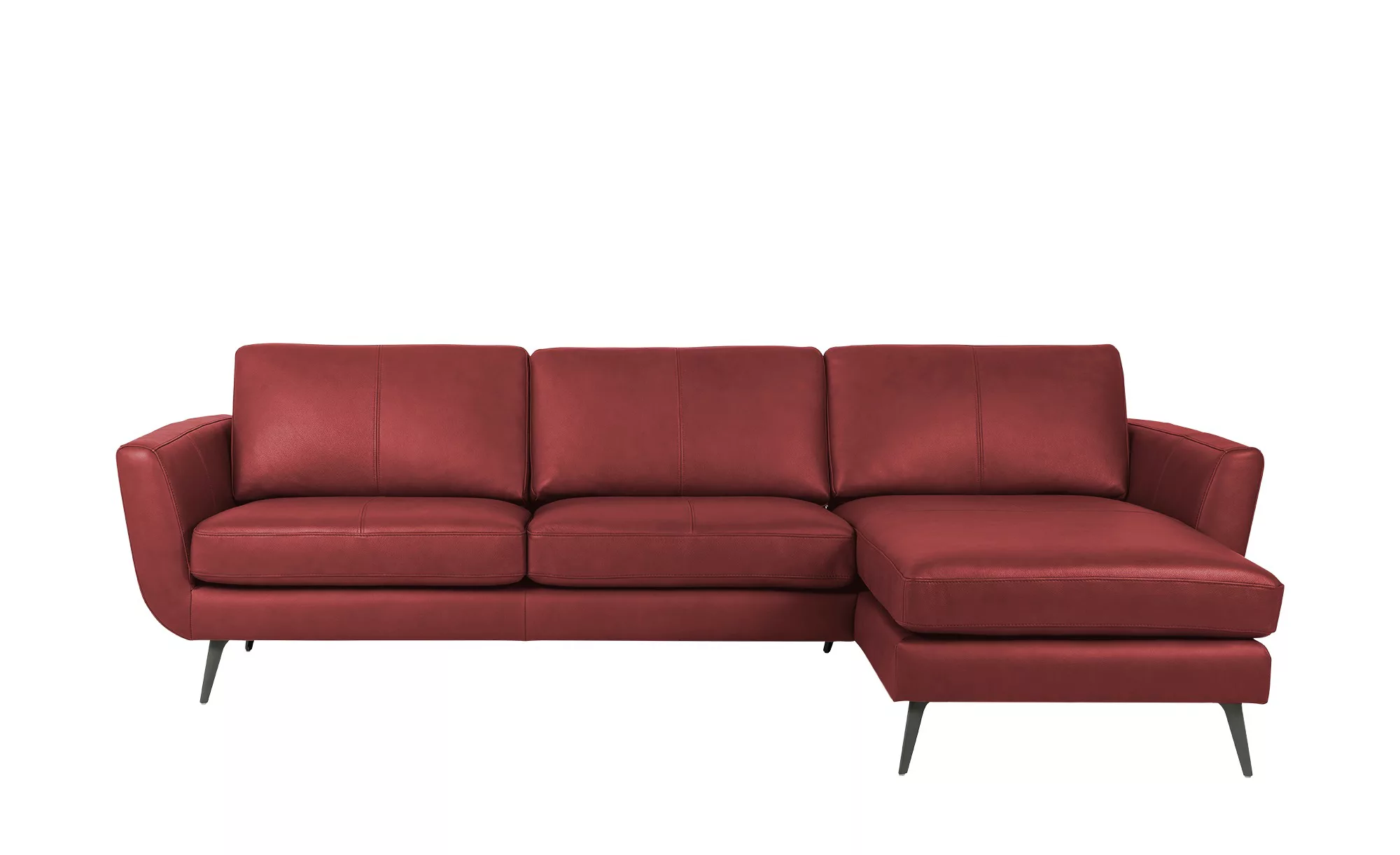 SOHO Ecksofa  Smile Day Leder ¦ rot ¦ Maße (cm): B: 274 H: 85 T: 156 Polste günstig online kaufen