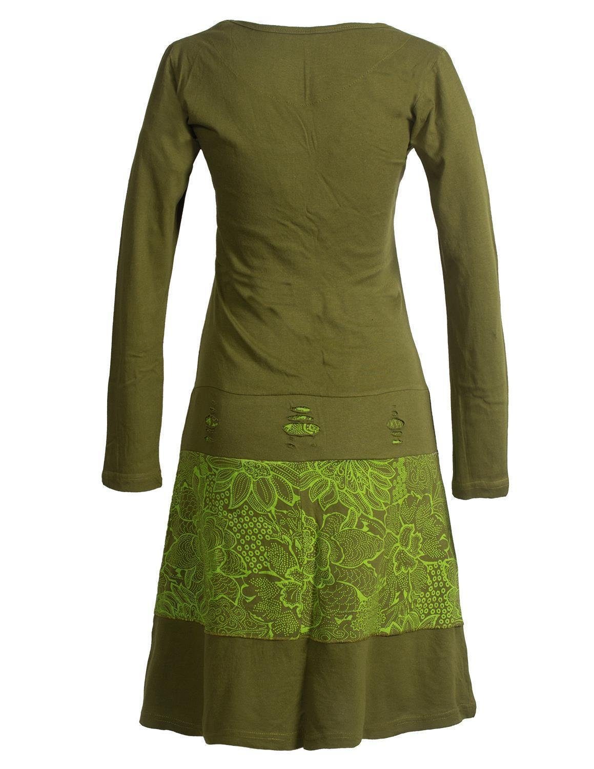 Vishes Jerseykleid Lagenlook Langarm Kleid mit günstig online kaufen