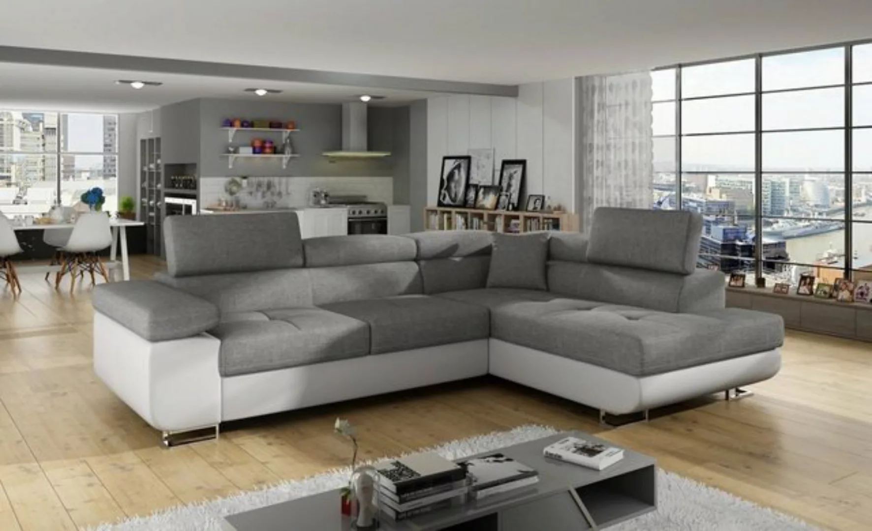 Luxusbetten24 Schlafsofa Designer Sofa Tervi, mit Schlaf- und Klapptfunktio günstig online kaufen