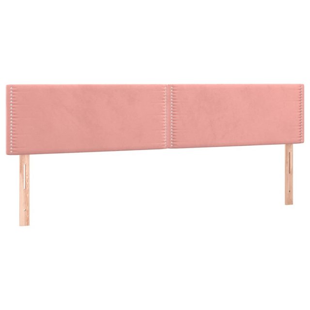 vidaXL Bett, Kopfteile 2 Stk. Rosa 80x5x78/88 cm Samt günstig online kaufen