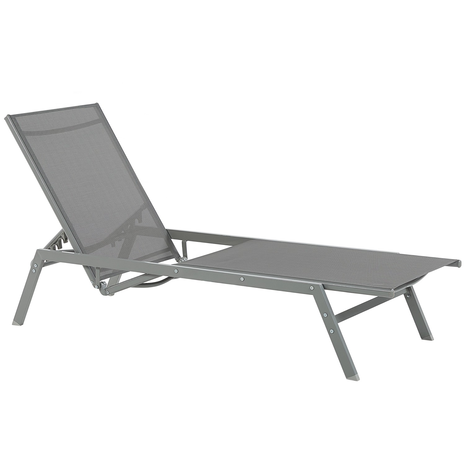 Beliani Gartenliege Grau 191x63x94 günstig online kaufen
