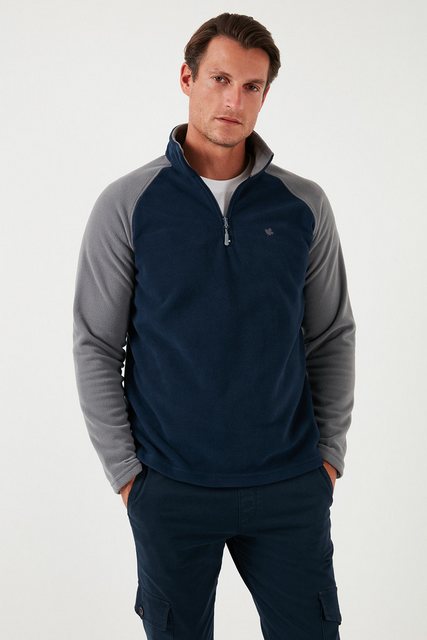 Buratti Fleecepullover Slim Fit günstig online kaufen