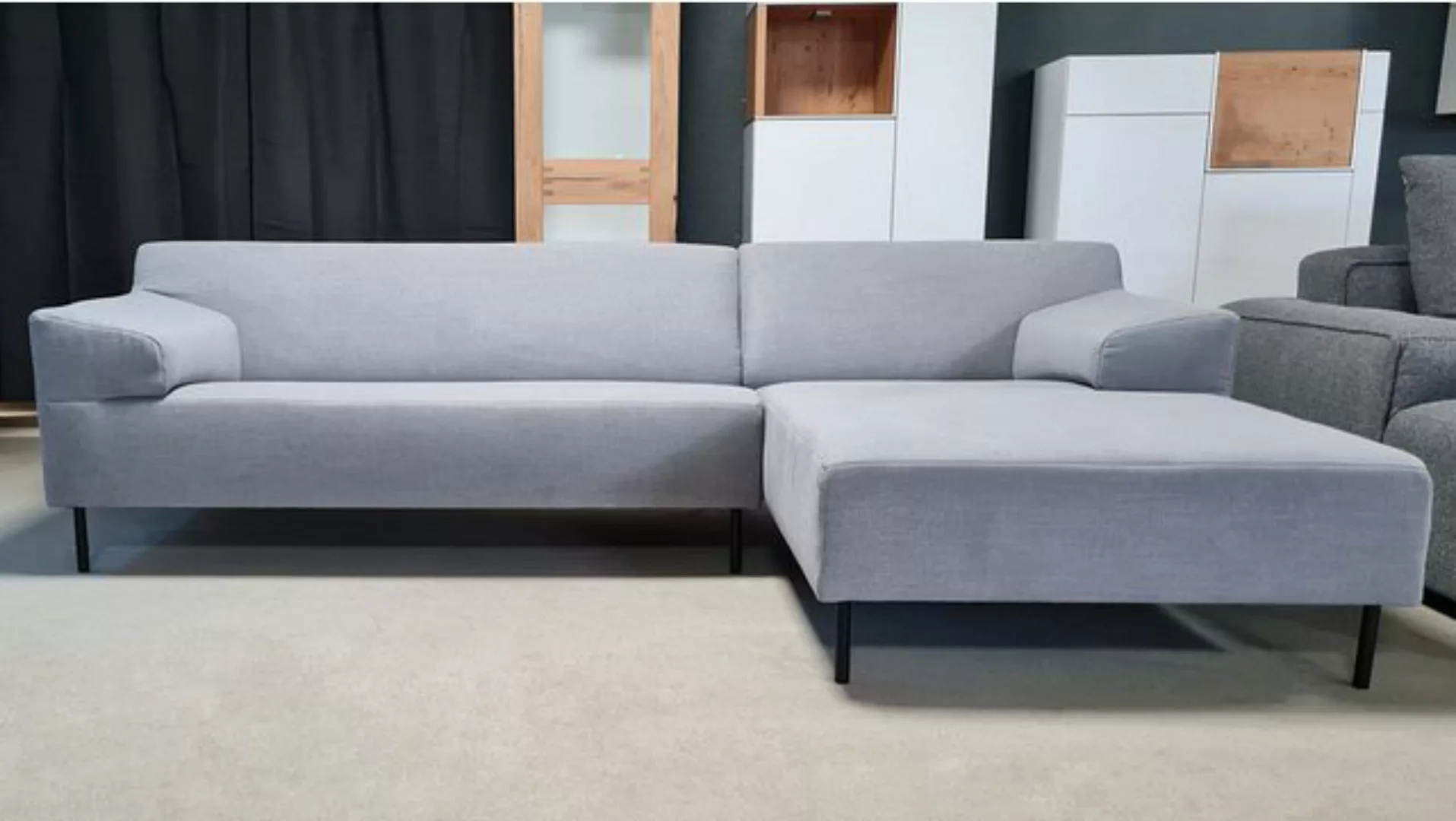 freistil ROLF BENZ Ecksofa ROLF BENZ Ecksofa Freistil 180 rechts Stoff grau günstig online kaufen