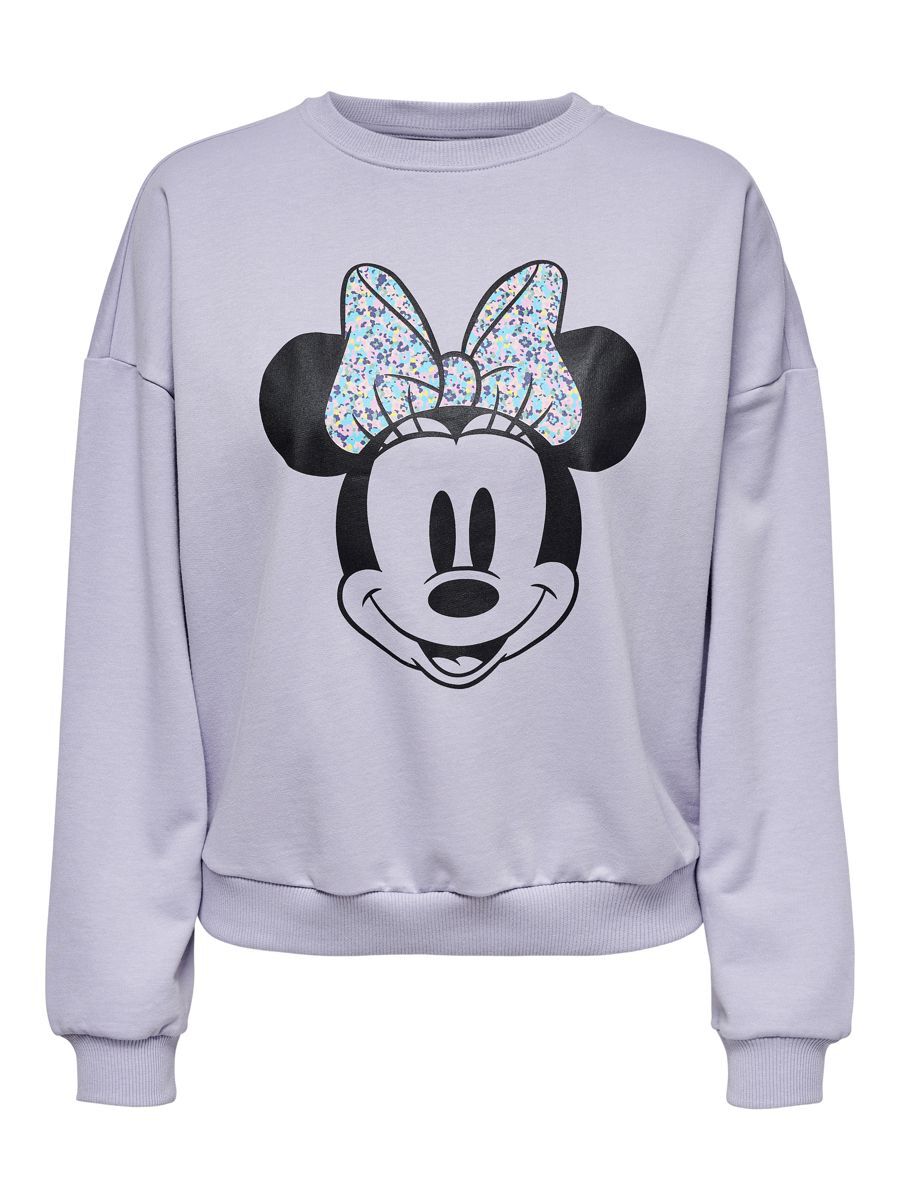 ONLY Minnie-maus-print- Sweatshirt Damen Black; Purple günstig online kaufen