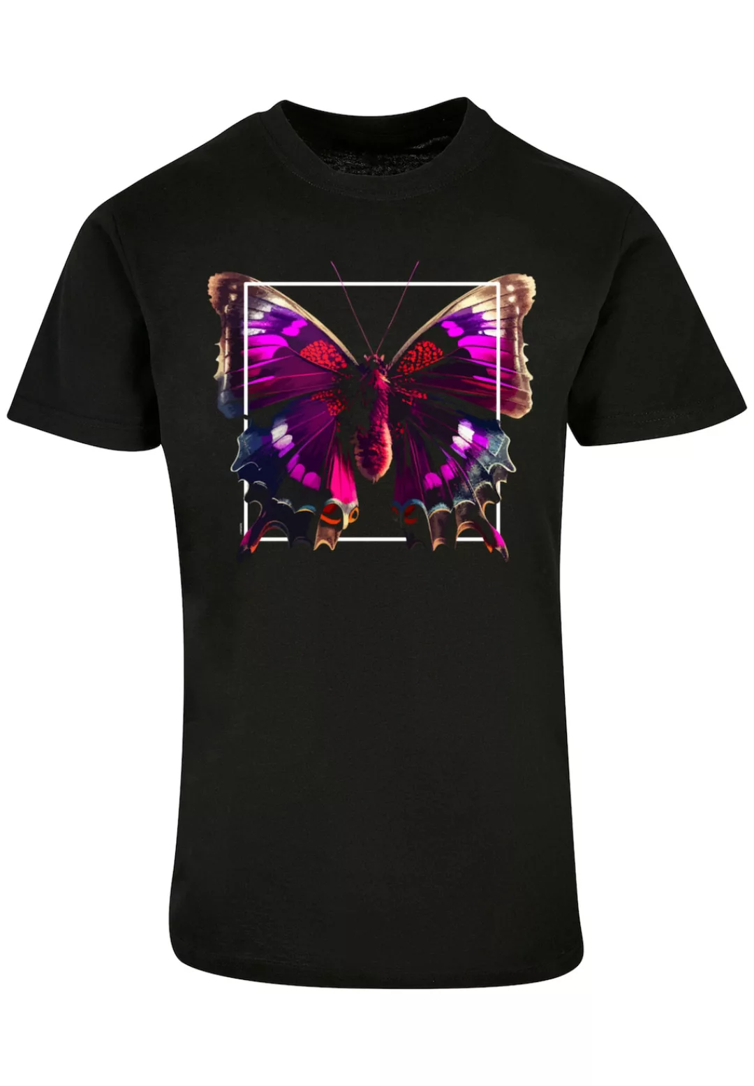 F4NT4STIC T-Shirt "Pink Schmetterling TEE UNISEX", Print günstig online kaufen