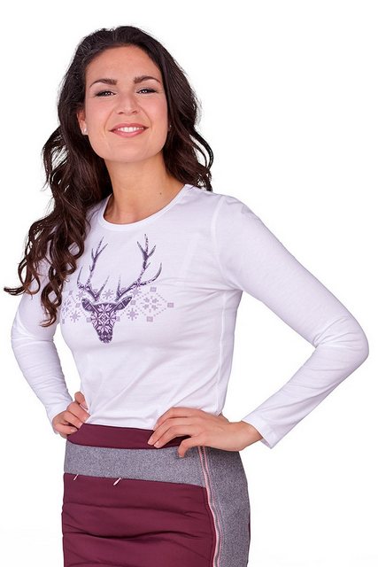 Piz Palü Trachtenshirt Longsleeve Damen - ASBACH - salbei, schnee günstig online kaufen