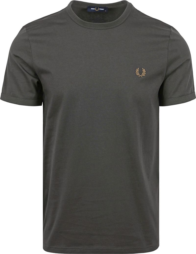 Fred Perry T-Shirt Ringer M3519 Anthrazit V07 - Größe S günstig online kaufen