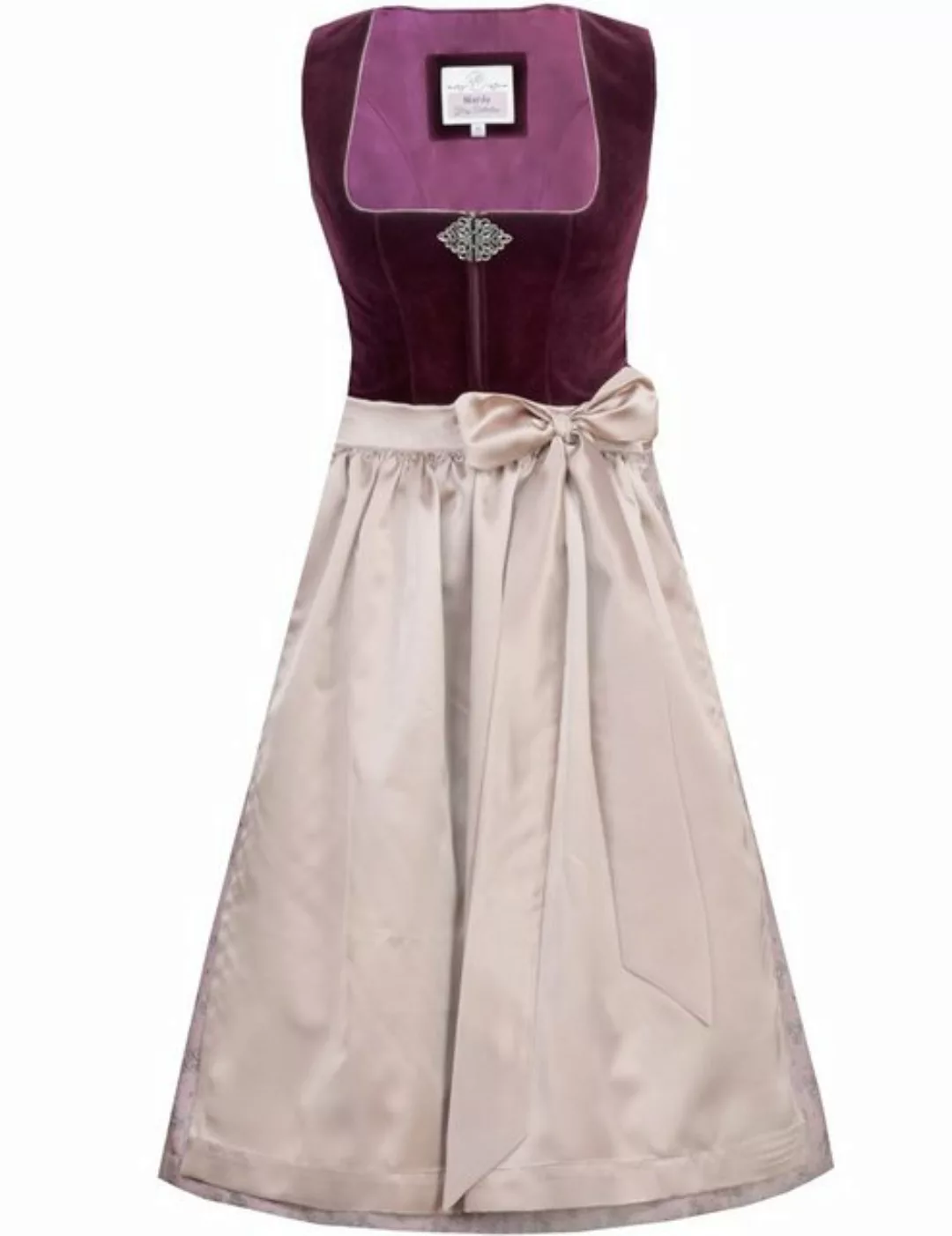 MarJo Dirndl Samt Kleid 'Sabine' 594368, Rosegarden - 68cm günstig online kaufen