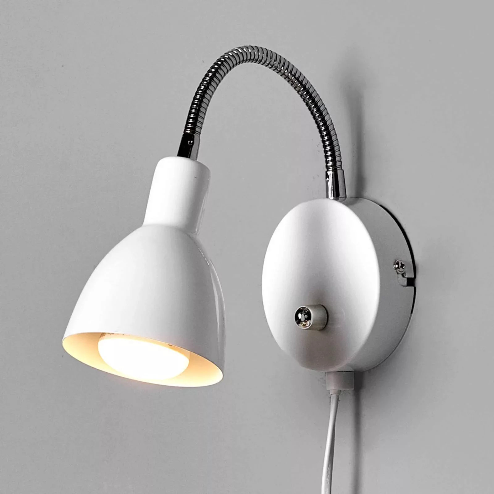 Lindby Amrei Wandlampe, dimmbar, weiß günstig online kaufen