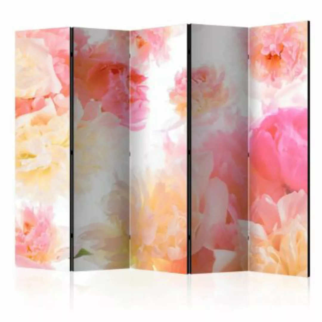 artgeist Paravent Pastel peonies II [Room Dividers] mehrfarbig Gr. 225 x 17 günstig online kaufen