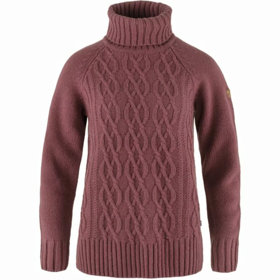 Fjällräven Wollpullover Fjäll Räven Damen Övik Cable Knit Roller Neck günstig online kaufen