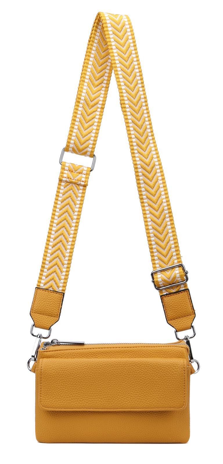 ITALYSHOP24 Geldbörse Damen Umhängetasche CrossBody Brieftasche günstig online kaufen