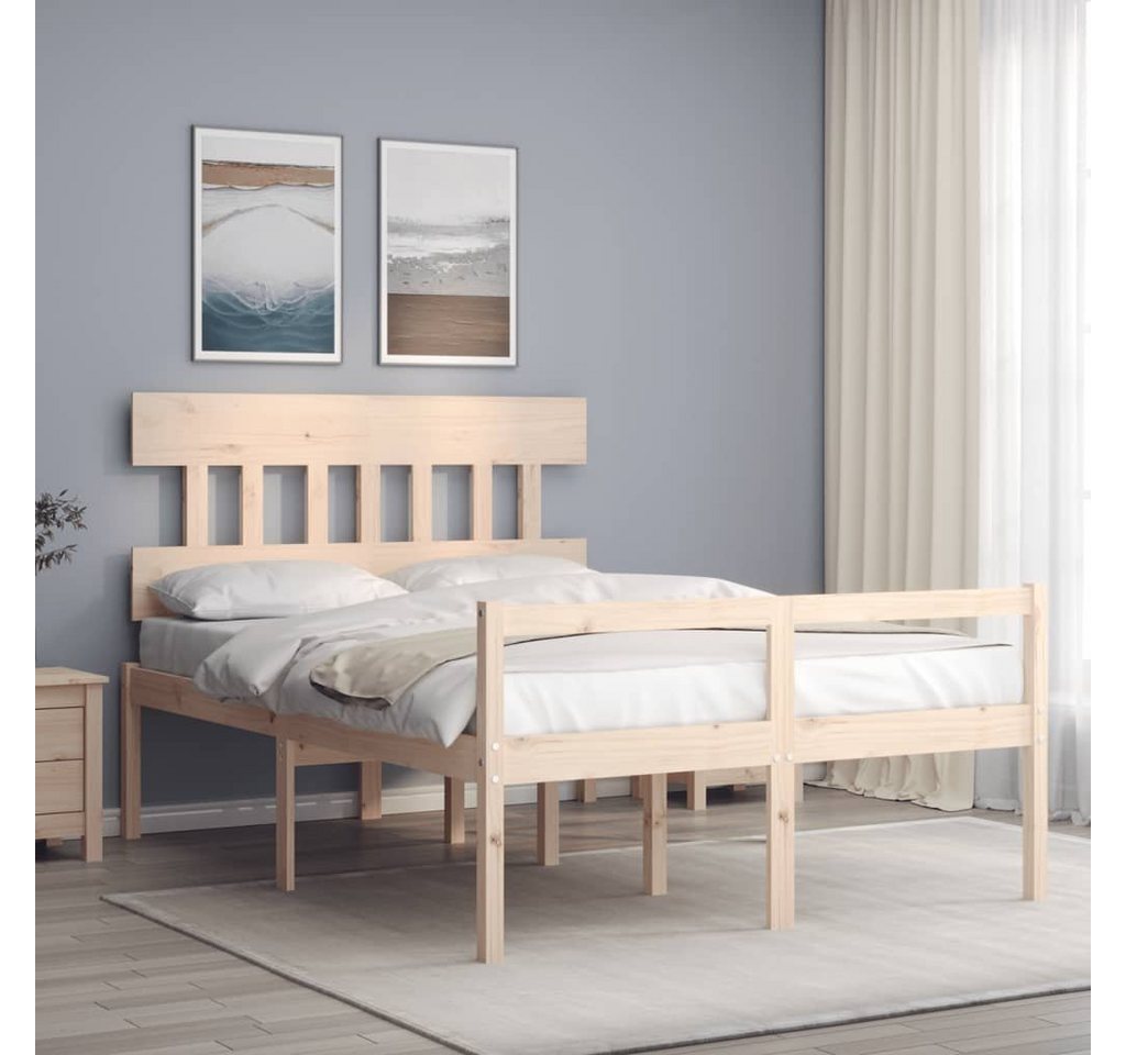 furnicato Bett Seniorenbett mit Kopfteil 140x200 cm Massivholz (1-tlg) günstig online kaufen