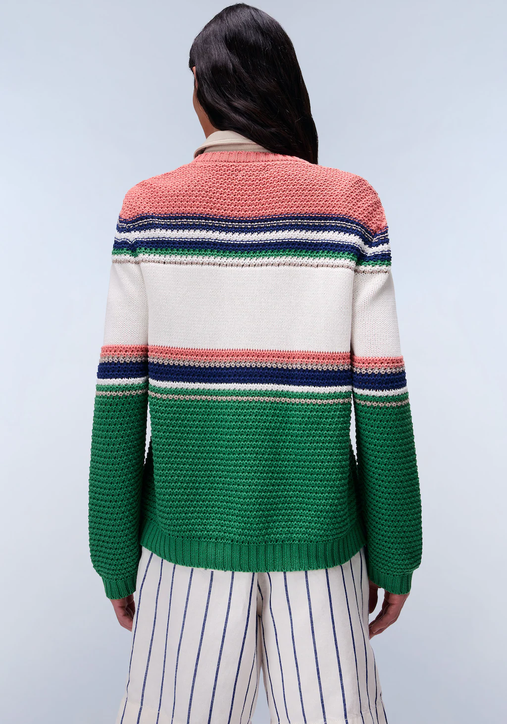 Napapijri Strickpullover "D-AULLA C W 81S STRIPE 81S", Mit Rundhalsausschni günstig online kaufen