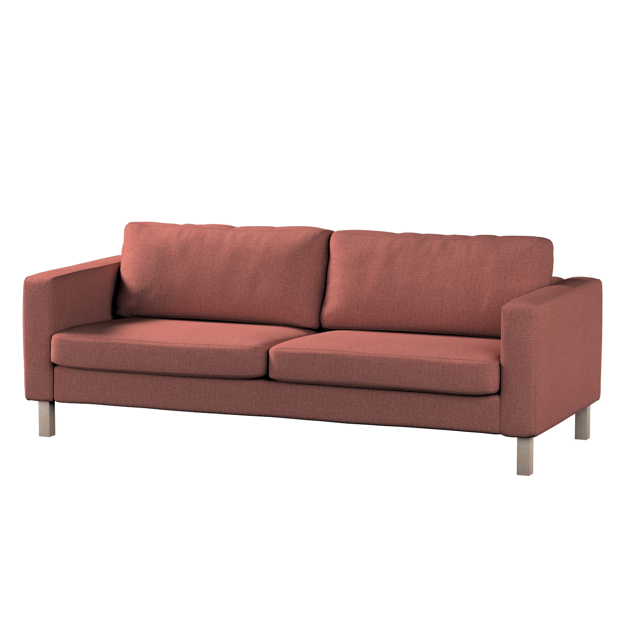 Bezug für Karlstad 3-Sitzer Sofa nicht ausklappbar, kurz, cognac braun, Bez günstig online kaufen