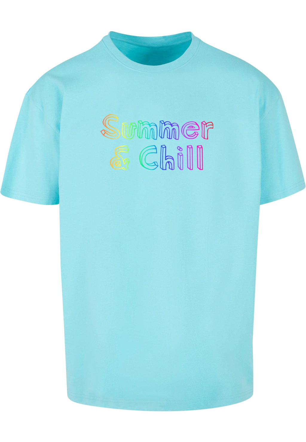 Merchcode T-Shirt "Merchcode Herren Summer And Chill Rainbow Heavy Oversize günstig online kaufen